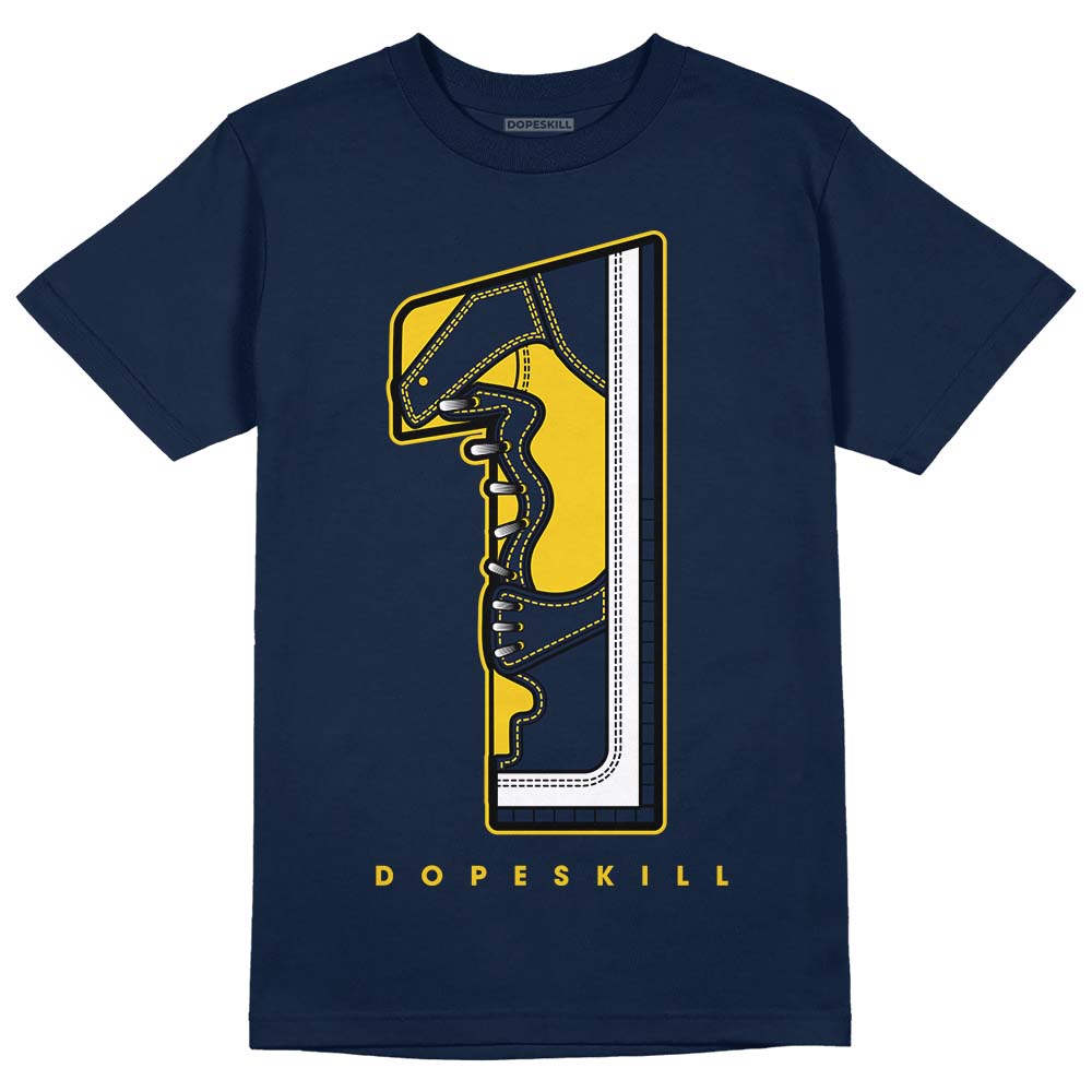 Michigan Dunks DopeSkill Midnight Navy T-Shirt No.1 Graphic