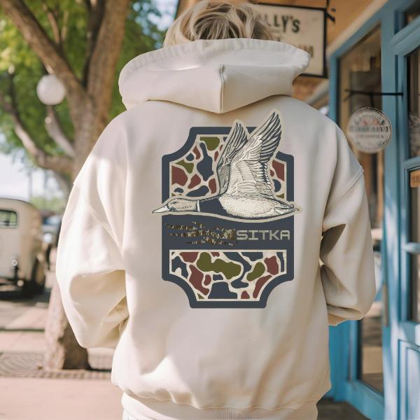 #Sitka Hoodie β Sitka Hunting Duck 2-Sided Full Color Design β Unisex Hoodie for Men & Women β Perfect for Outdoor Adventures & Hunting Enthusiasts β Team BDK - FREESHIP