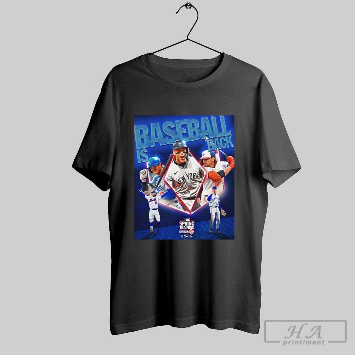 Baseball Is Back Mlb Spring Training Az Fl T Mobile Ready For Some Baseball 2025 Poster T Shirt