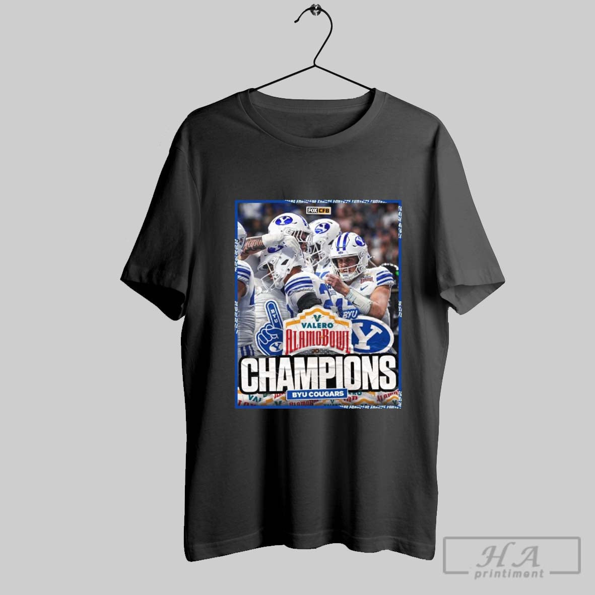 Official Byu Cougars Win Colorado Buffaloes Valero Alamo Bowl Football Champions December 28 2024 Fox Cfb Poster T Shirt
