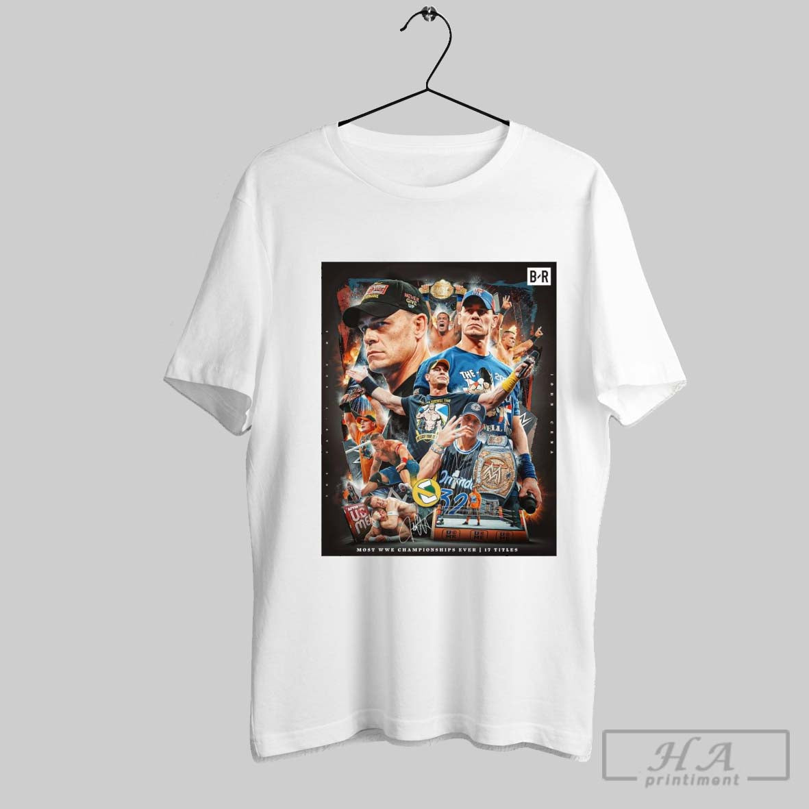 Official Poster John Cena Defeats Cody Rhodes Most Wwe Championships Ever 17 Titles Signature T Shirt