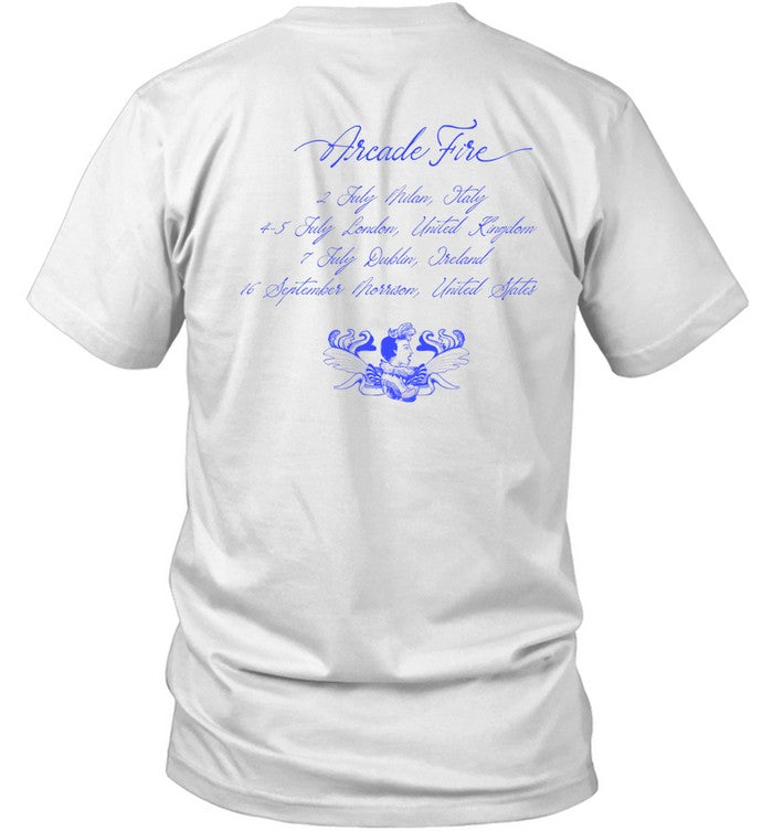 Arcade Fire Funeral Off-White Tour Date T Shirt