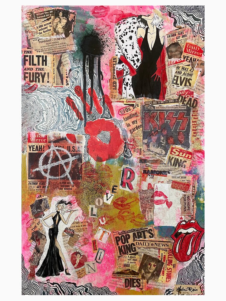 70's Rebellion Collage Piece Premium T-Shirt