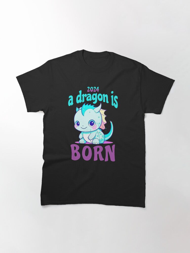 2024 Chinese New Year of the Dragon, A Dragon is Born Classic T-Shirt Style001