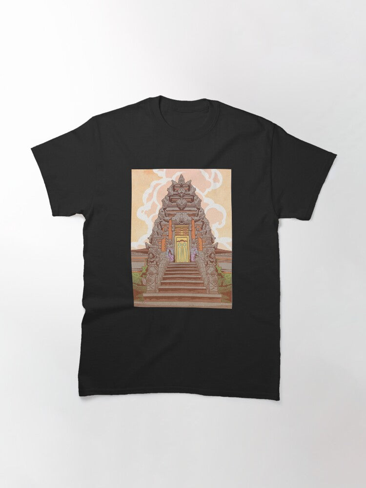 Indonesia Retro Anime Puri Agung Gianyar Temple Classic T-Shirt