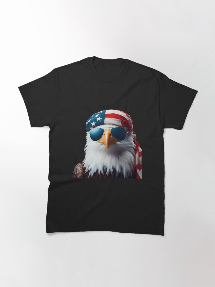 4th of July, American Eagle sporting sunglasses. Classic T-Shirt