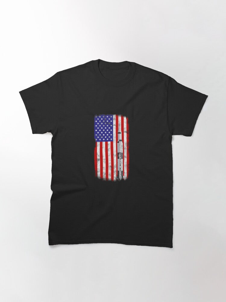 50th Anniversary Moon Landing Apollo 11 US Flag Classic T-Shirt