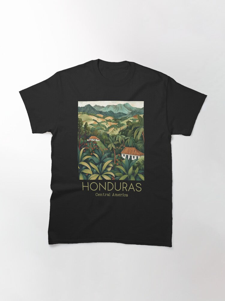 A Vintage Travel Illustration of Honduras - Central America Classic T-Shirt Style001