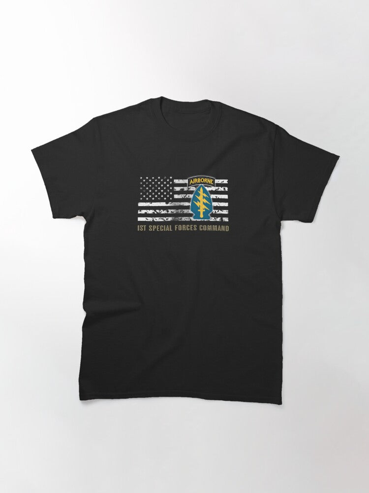 1st Special Forces Command (Distressed Flag) Classic T-Shirt
