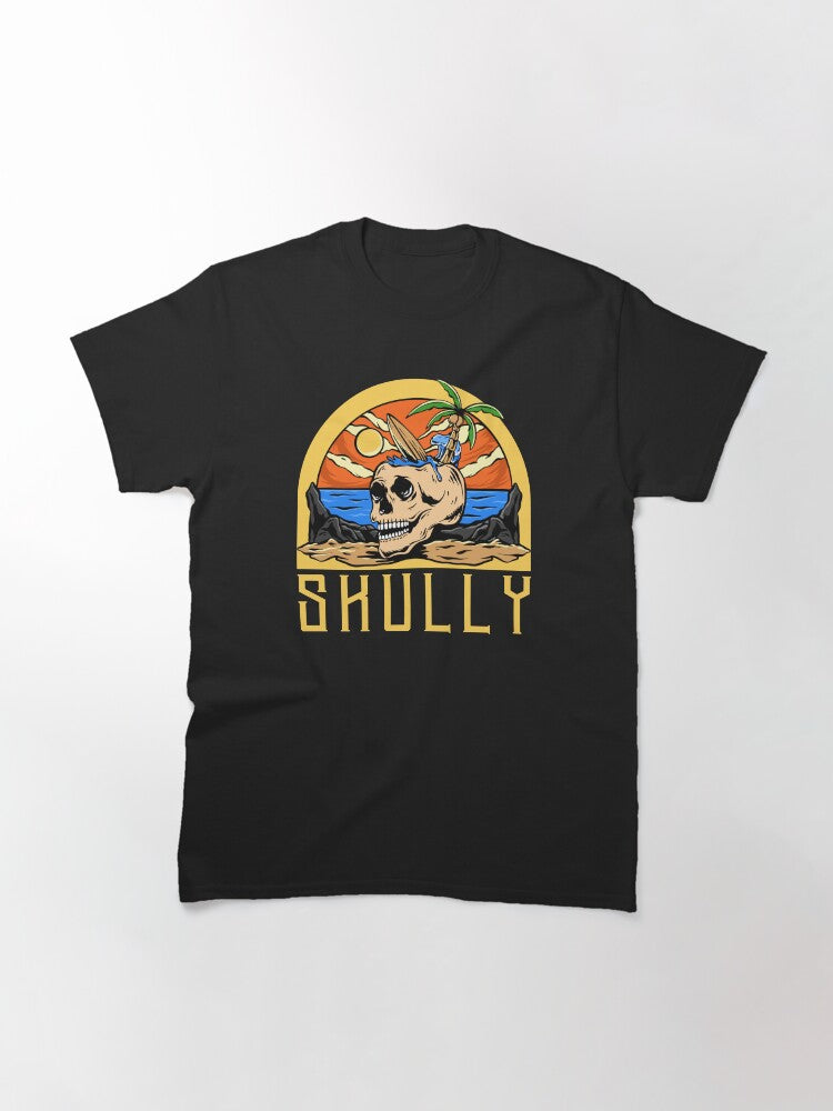 Vintage Halloween Skull Design Classic T-Shirt