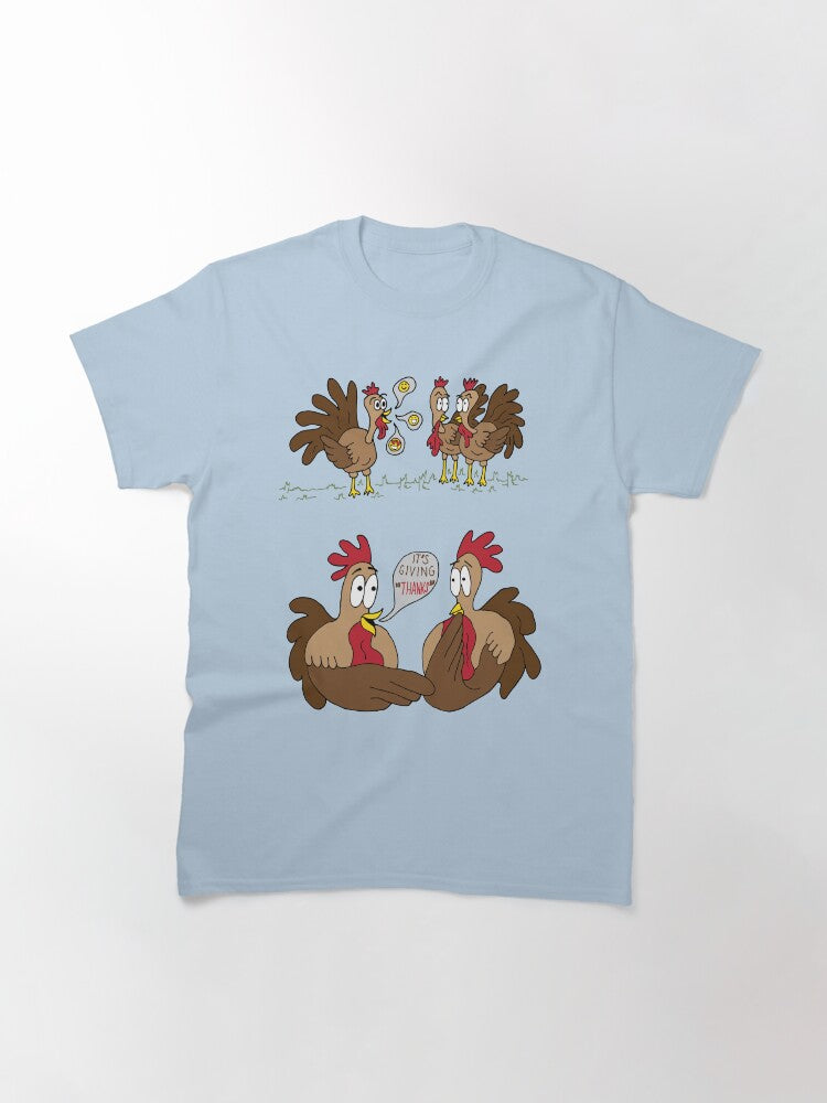 "It's Giving Thanks" - Thanksgiving Turkey Pun Classic T-Shirt