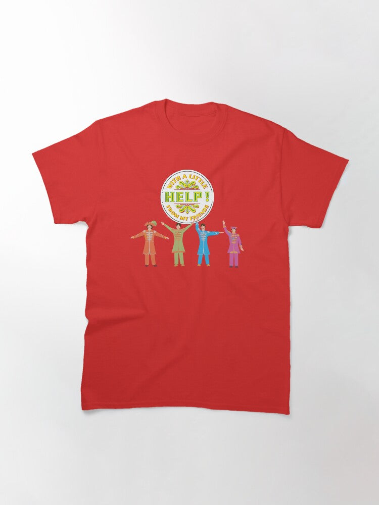 A Little HELP! From my Friends (Beatles Mashup) Classic T-Shirt