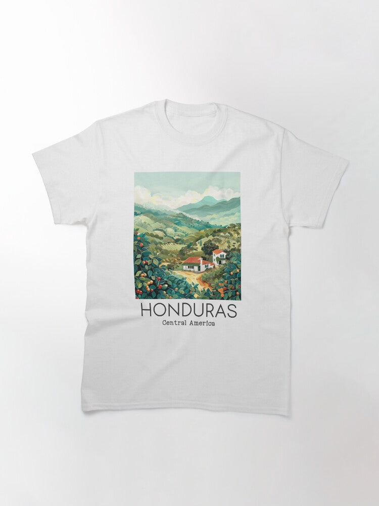A Vintage Travel Illustration of Honduras - Central America Classic T-Shirt