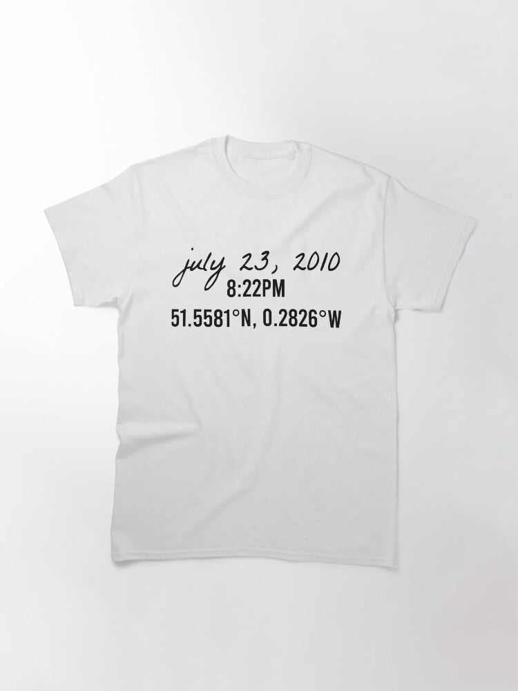1D Anniversary Coordinates Classic T-Shirt