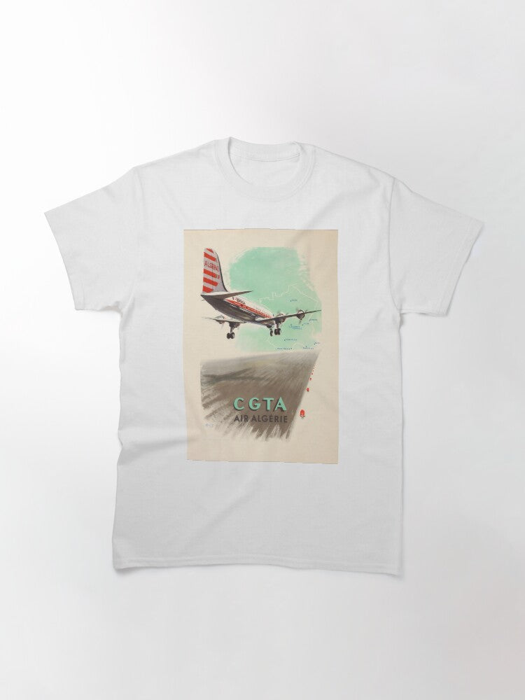 CGTA Air Algerie vintage travel poster Classic T-Shirt