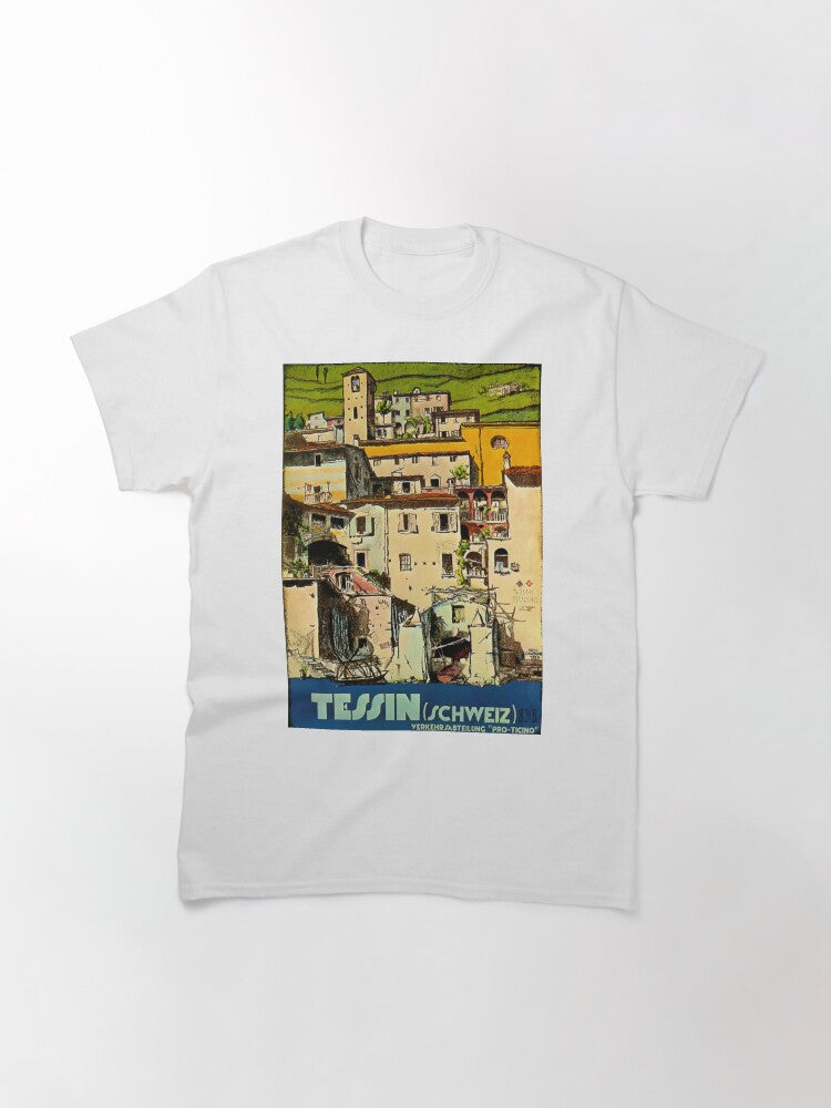Tessin Schweiz vintage travel poster Classic T-Shirt