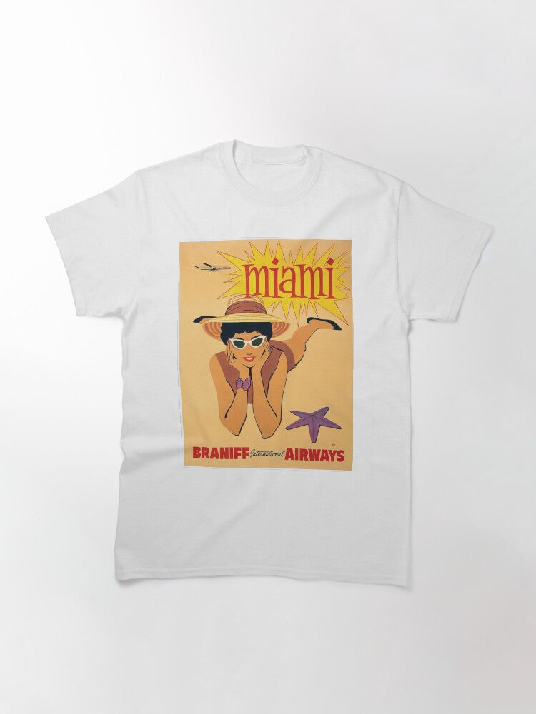 Miami vintage travel poster Classic T-Shirt