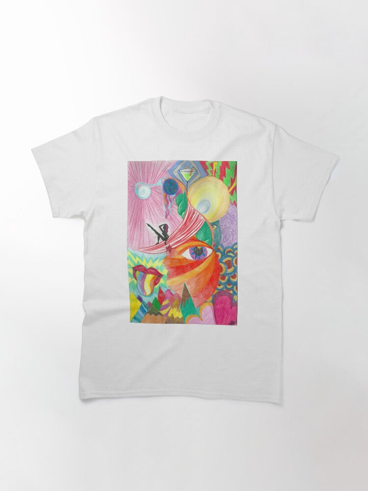 "Slow Chaos" – Colorful Trippy Art Print Classic T-Shirt