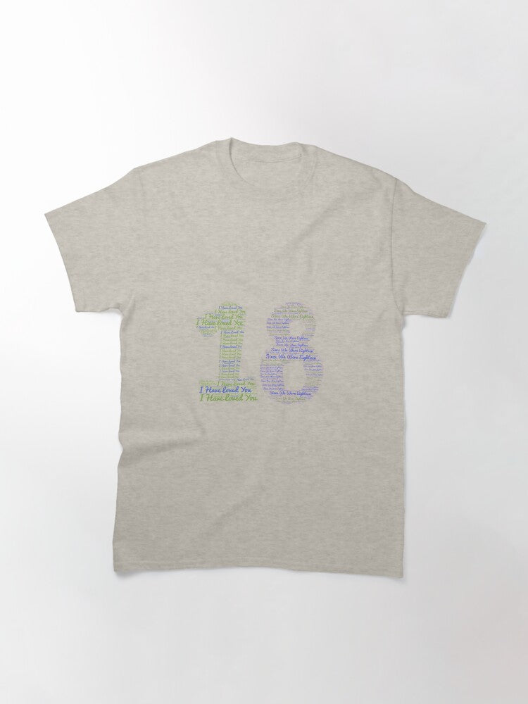 18 Lyrics - One Direction Classic T-Shirt
