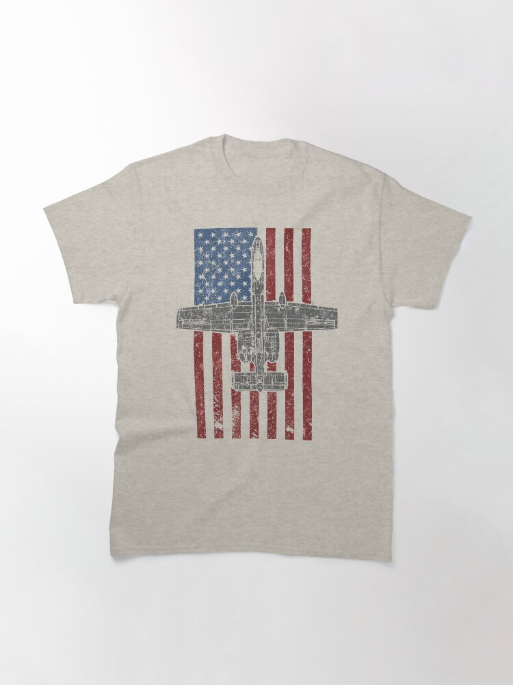 A-10 Thunderbolt II "Warthog" Vintage Flag Classic T-Shirt