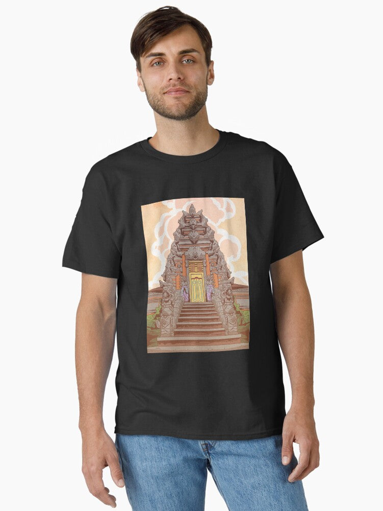 Indonesia Retro Anime Puri Agung Gianyar Temple Classic T-Shirt