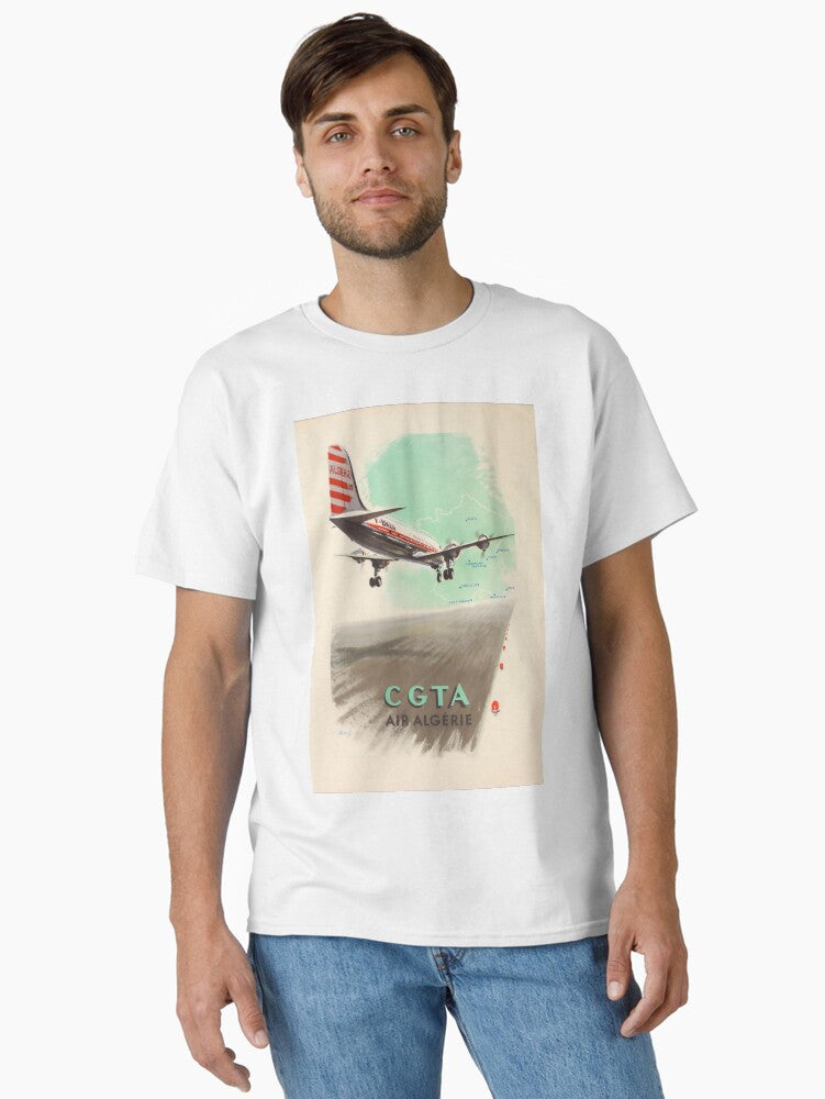 CGTA Air Algerie vintage travel poster Classic T-Shirt