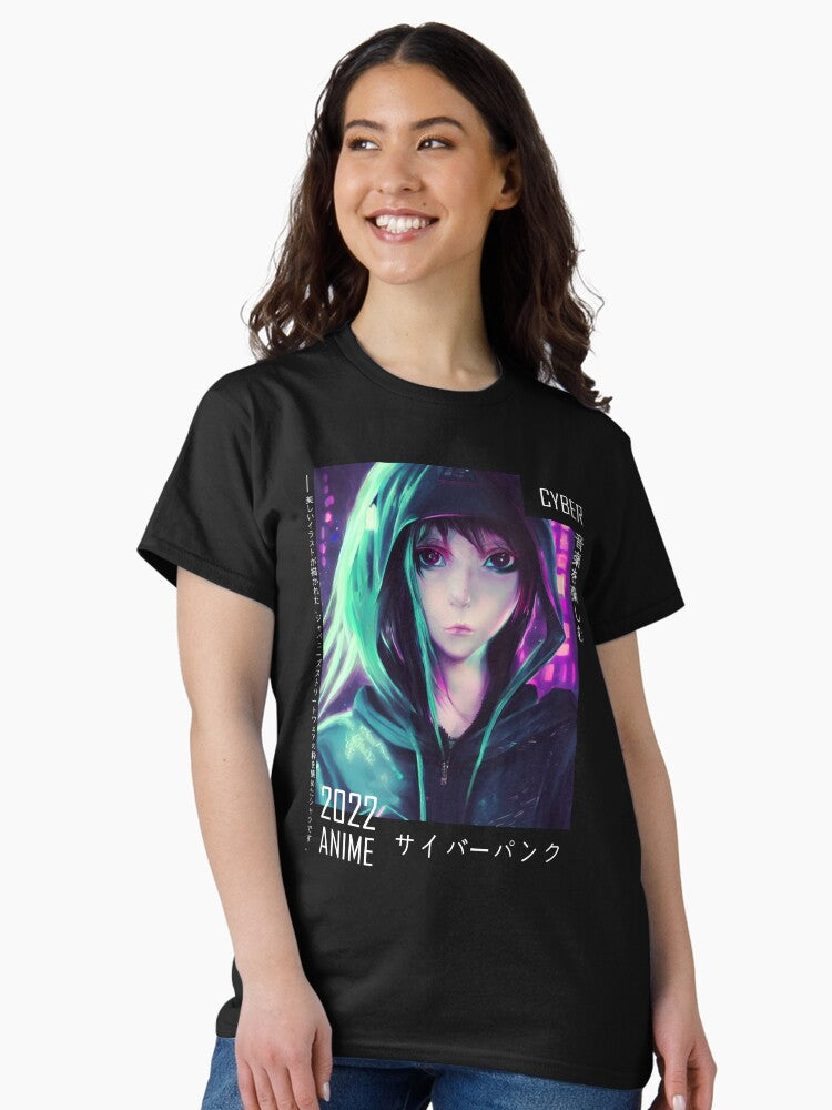 Anime Inspired Cyber Punk Graphic Tee Classic T-Shirt Style020