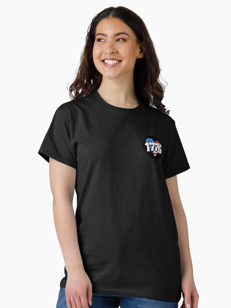 1776 – Patriotic Design with American Flag Classic T-Shirt