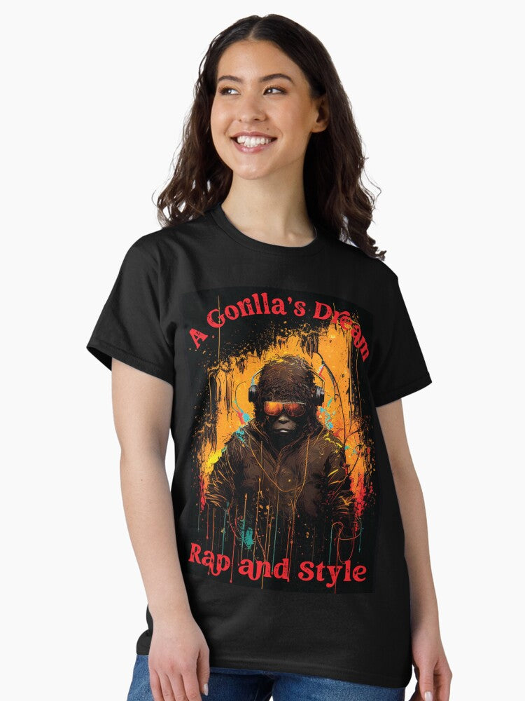 A Gorilla's Dream, Rap and Style Street Drip T-Shirt-V 1 Classic T-Shirt Style001