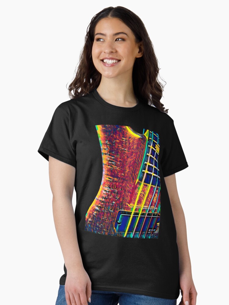 5 String Bass Guitar Musician Player Metal Rock Classic T-Shirt