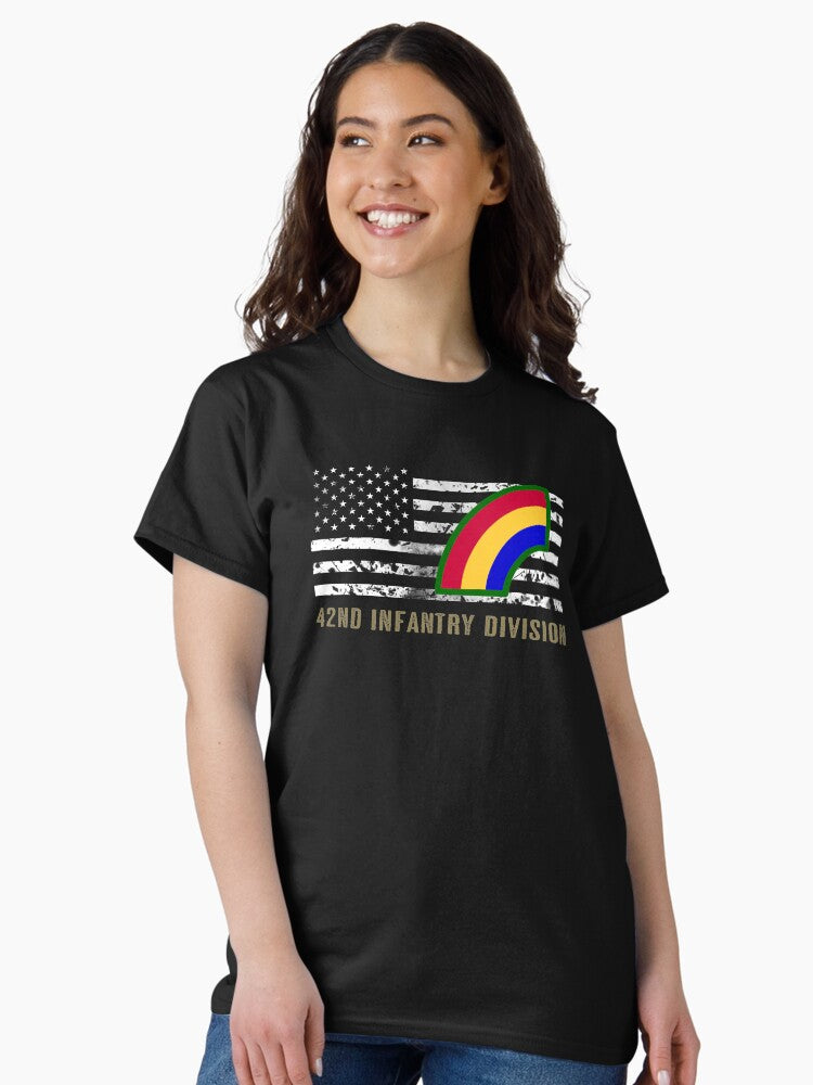 42nd Infantry Division (Distressed Flag) Classic T-Shirt