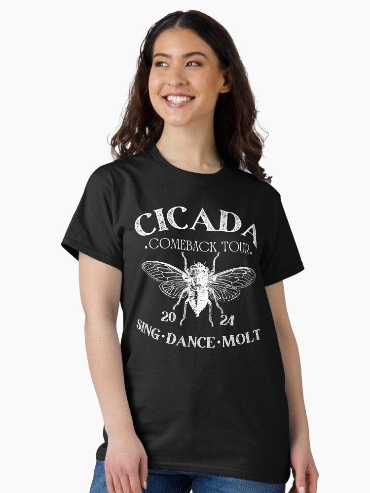 Cicada Shirt 2024 Cicada Reunion Funny Cicada Concert Bug Humor Goblincore Insect Nature Lover Gift Entomologist Gift men women kids Classic T-Shirt