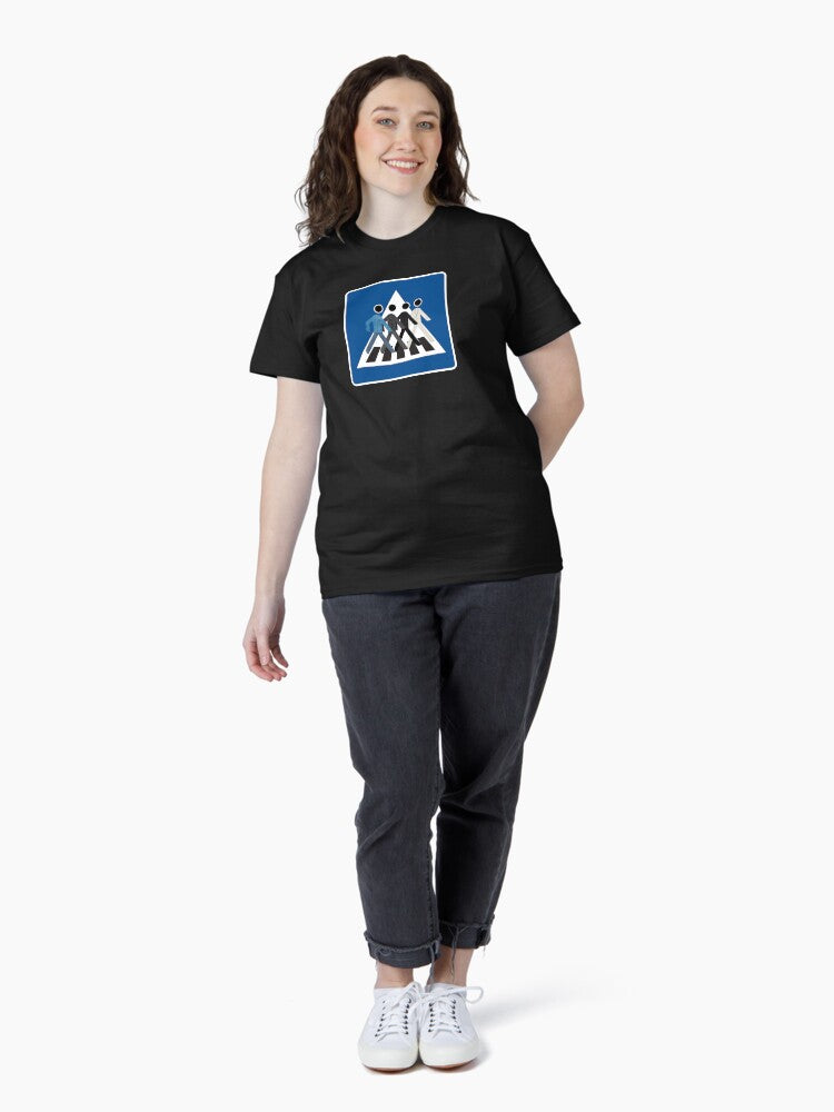 Abbey Road Beatles - Pedestrian Crossing Sign Classic T-Shirt