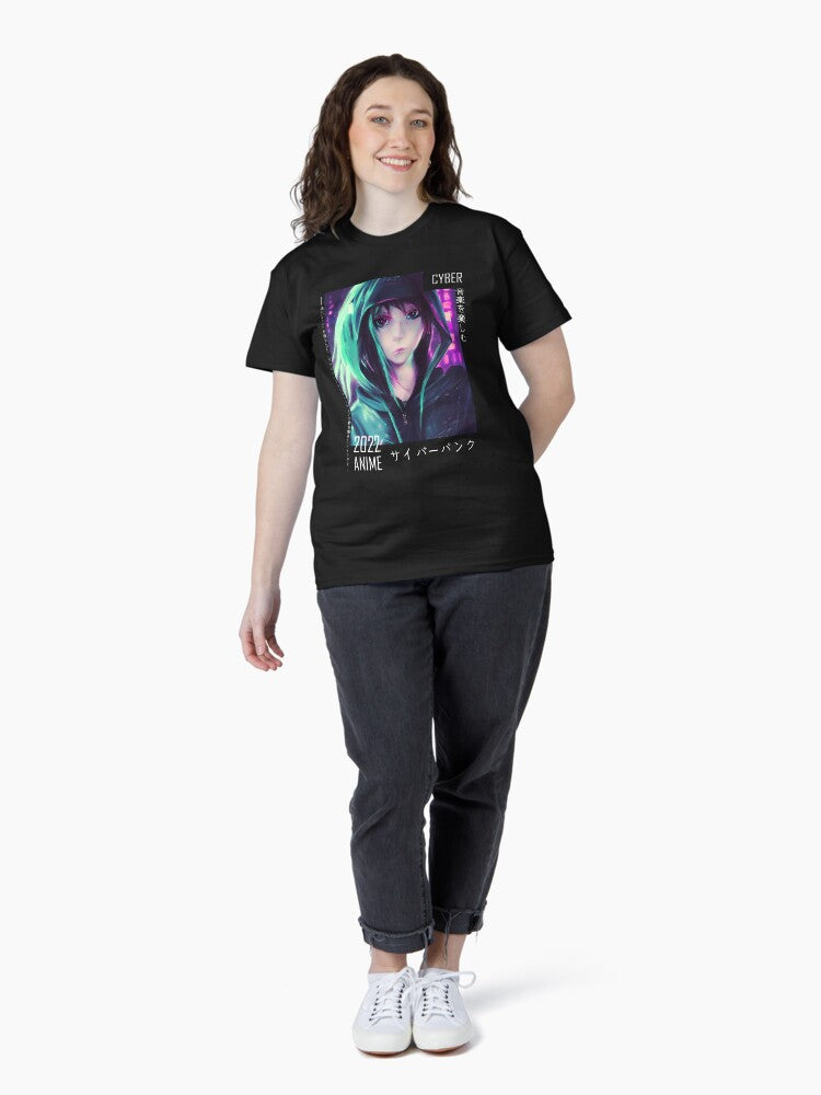 Anime Inspired Cyber Punk Graphic Tee Classic T-Shirt Style020