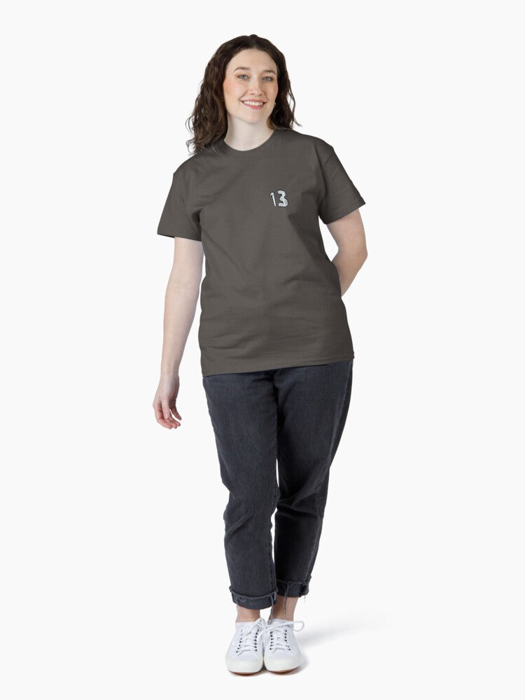 13 (sparkly version) | Taylor The Eras Tour | Home Decor Merch Fandom Small Support | HECKINFAROUT Classic T-Shirt