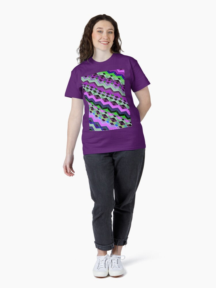 3d Zigzag patterns Classic T-Shirt