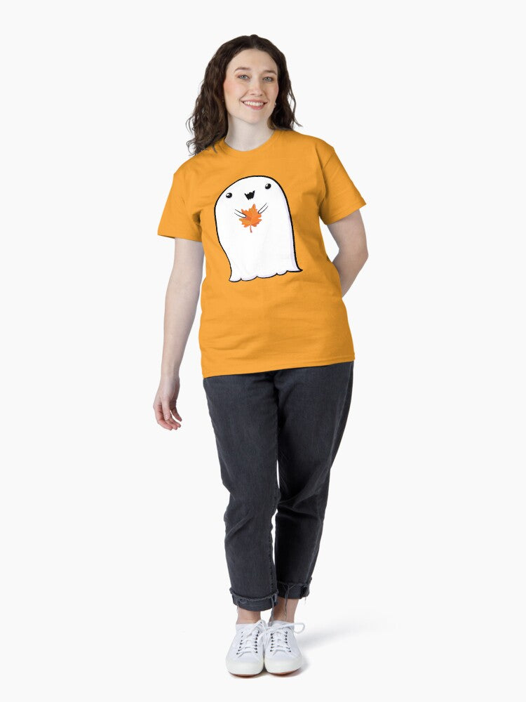 Ghost Happy Halloween Spooky Fall Season Love Classic T-Shirt
