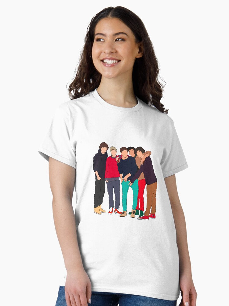 1D Group Pic Classic T-Shirt