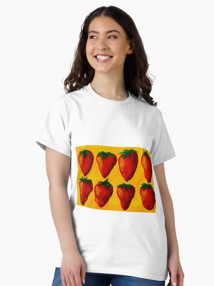 "Strawberry Fields" original pop art painting Classic T-Shirt