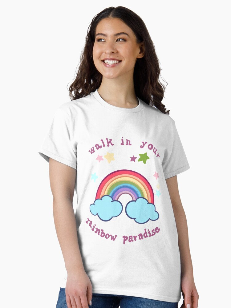 "Walk in your rainbow paradise" -Adore you Harry styles Classic T-Shirt