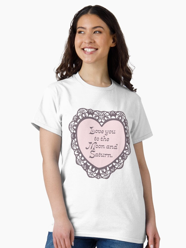 'Moon & Saturn' Valentine Classic T-Shirt