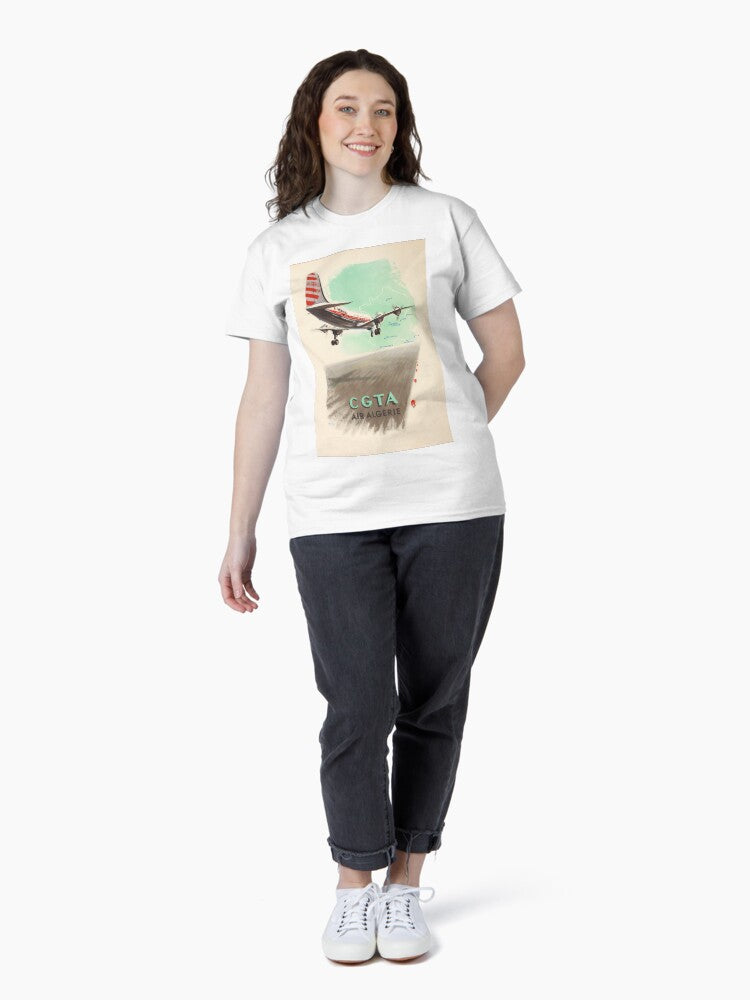CGTA Air Algerie vintage travel poster Classic T-Shirt