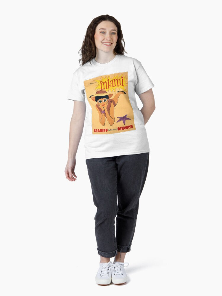Miami vintage travel poster Classic T-Shirt