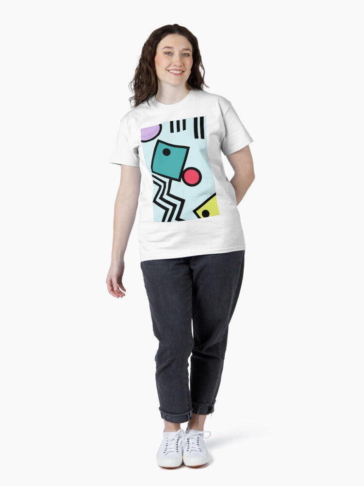 Abstract 80s memphis pop art style graphics Classic T-Shirt