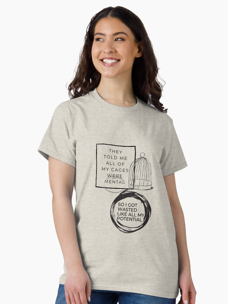 'This is me trying' Classic T-Shirt Style001