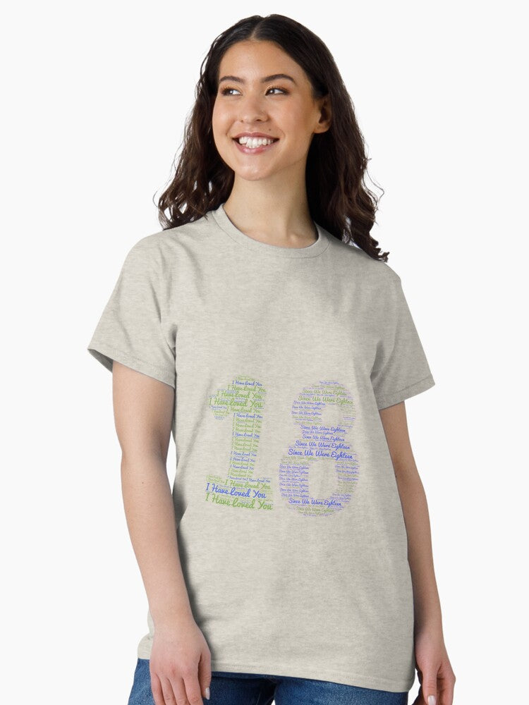 18 Lyrics - One Direction Classic T-Shirt