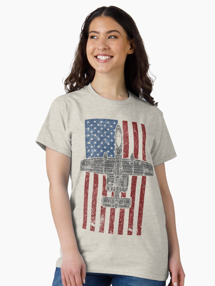 A-10 Thunderbolt II "Warthog" Vintage Flag Classic T-Shirt