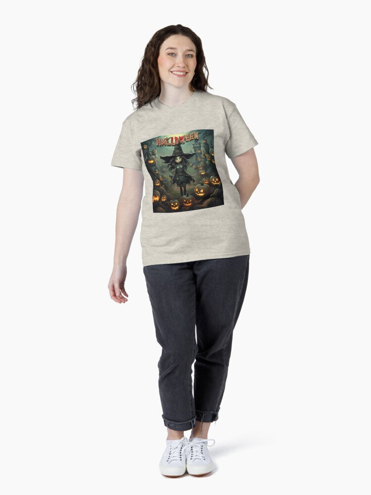 A scary Halloween Pumpkin Classic T-Shirt Style003