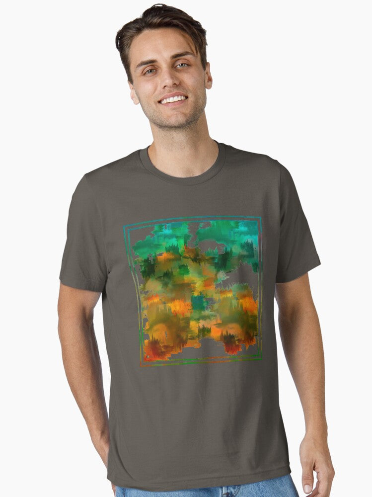 "Abstract forest in Autumn" Essential T-Shirt