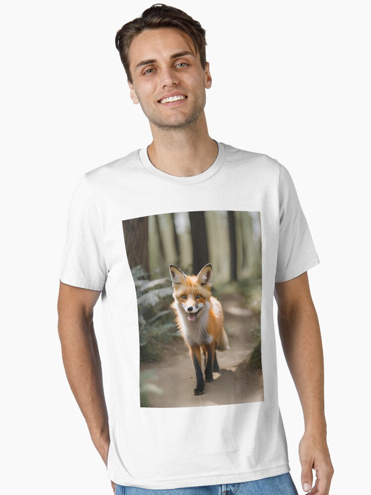 A Cute Fox Exploring the Forest Essential T-Shirt Style002